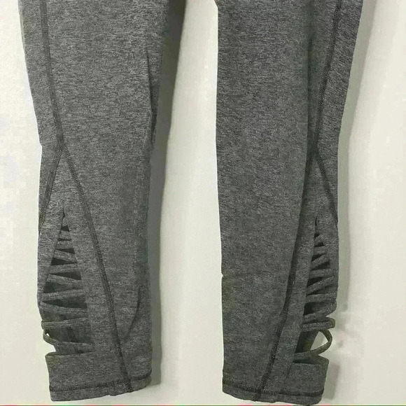 ATHLETA Grey Spacedye Criss-Cross Capri XS - Picture 3 of 5